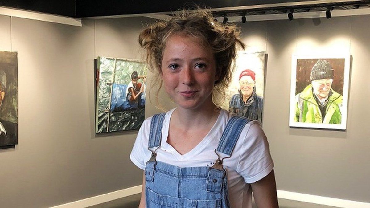 Талантище! 14-летняя школьница, чьи картины продаются за тысячи долларов