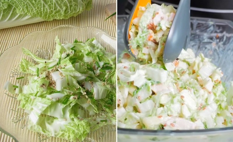 Нарядный салат из трех ингредиентов без капли майонеза